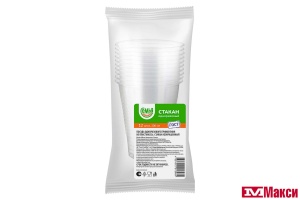 СТАКАН ОДНОРАЗОВЫЙ ПРОЗРАЧНЫЙ 200МЛ 12ШТ (СЕМЬЯ ДОВОЛЬНА)