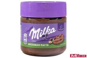 ПАСТА "МИЛКА" ОРЕХОВАЯ С ДОБАВЛЕНИЕМ КАКАО 180Г СТ/Б (МОН' ДЭЛИС РУСЬ)