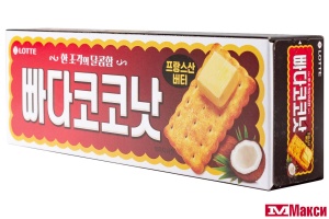 ПЕЧЕНЬЕ "BUTTER COCONUT" КОКОСОВОЕ 100Г (ЛОТТЕ)