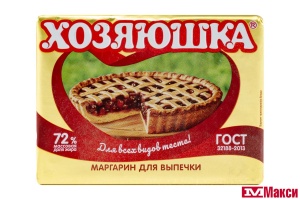 МАРГАРИН "ХОЗЯЮШКА" ДЛЯ ВЫПЕЧКИ 72% 200Г ФОЛЬГА (НМЖК)
