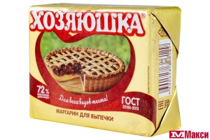 МАРГАРИН "ХОЗЯЮШКА" ДЛЯ ВЫПЕЧКИ 72% 200Г ФОЛЬГА (НМЖК)