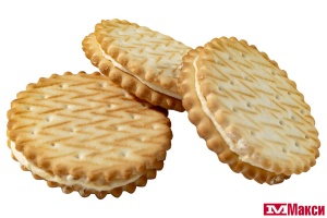 КРЕКЕР "СЭНДВИЧ КРЕМ-ДЕ-ЛИС" КРЕМ-БРЮЛЕ (ДЫМКА)