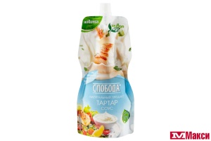 СОУС МАЙОНЕЗНЫЙ "СЛОБОДА" ТАРТАР 60% 200МЛ ДОЙ-ПАК