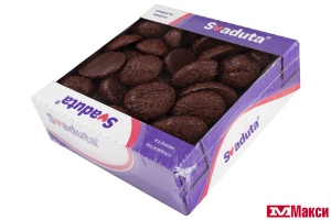 ПЕЧЕНЬЕ БИСКВИТНОЕ ГЛАЗИРОВАННОЕ С КОНДИТЕРСКОЙ ГЛАЗУРЬЮ 400Г (SVADUTA)