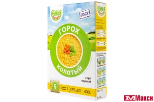 КРУПА ГОРОХ КОЛОТЫЙ 5Х80Г ВАРОЧНЫЕ ПАКЕТЫ (СЕМЬЯ ДОВОЛЬНА)