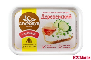 ПРОДУКТ МОЛОКОСОДЕРЖАЩИЙ "ДЕРЕВЕНСКИЙ" СО ВКУСОМ ВЕТЧИНЫ 50% 180Г ПЛАСТИК (СТАРОДУБ)