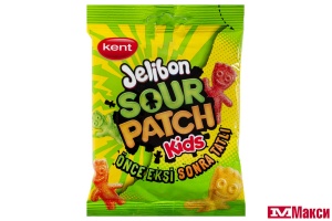 ЖЕВАТЕЛЬНЫЙ МАРМЕЛАД "JELIBON SOUR PATCH KIDS" КИСЛО-СЛАДКИЙ ЧЕЛОВЕЧКИ 80Г (KENT)