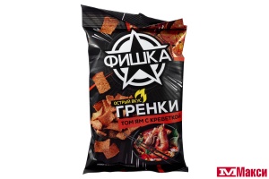 ГРЕНКИ "ФИШКА" СО ВКУСОМ ТОМ ЯМ С КРЕВЕТКОЙ 110Г