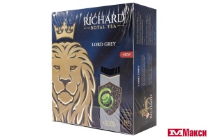 ЧАЙ "RICHARD" LORD GREY ЧЕРНЫЙ АРОМАТИЗИРОВАННЫЙ 100ПАКЕТИКОВ-САШЕТ (МАЙ)