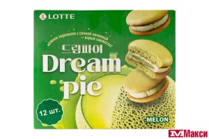 ПЕЧЕНЬЕ "ДРИМ ПАЙ" СО ВКУСОМ ДЫНИ 12ШТХ23Г (ЛОТТЕ)