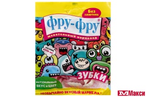 ЖЕВАТЕЛЬНЫЙ МАРМЕЛАД "ФРУ-ФРУ" ЗУБКИ 80Г (ЭВРИКА)