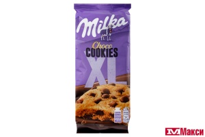 ПЕЧЕНЬЕ "МИЛКА" XL COOKIES С КУСОЧКАМИ МОЛОЧНОГО ШОКОЛАДА 138Г (МОН' ДЭЛИС РУСЬ)
