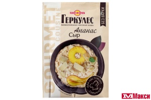 КАША (РУС.ПРОДУКТ) "ГЕРКУЛЕС" GOURMET МОМЕНТАЛЬНАЯ ОВСЯНАЯ 40Г В АССОРТ.(с сыром и ананасом)