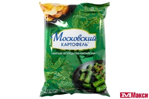 ЧИПСЫ "МОСКОВСКИЙ КАРТОФЕЛЬ" СО ВКУСОМ БИТЫХ ОГУРЦОВ ПО-КИТАЙСКИ 120Г