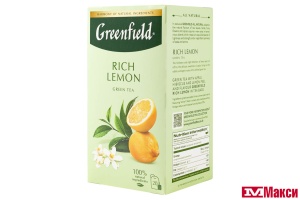 ЧАЙ "GREENFIELD" РИЧ ЛЕМОН ЗЕЛЕНЫЙ 20ПАКЕТИКОВ (ОРИМИ-ТРЕЙД)