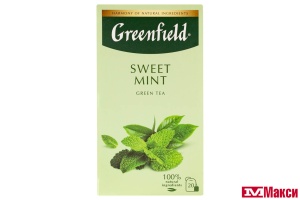 ЧАЙ "GREENFIELD" СВИТ МИНТ ЗЕЛЕНЫЙ 20ПАКЕТИКОВ (ОРИМИ-ТРЭЙД)