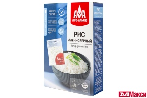 КРУПА РИС "АГРО-АЛЬЯНС" ДЛИННОЗЕРНЫЙ 5Х80Г ВАРОЧНЫЕ ПАКЕТЫ 