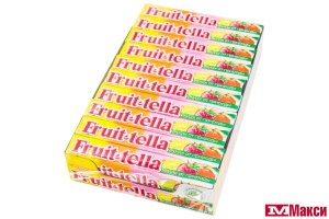 ЖЕВАТЕЛЬНАЯ КОНФЕТА "ФРУТТЕЛЛА" 41Г (VAN MELLE)(ассорти)