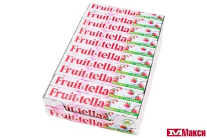 ЖЕВАТЕЛЬНАЯ КОНФЕТА "ФРУТТЕЛЛА" 41Г (VAN MELLE)(клубничный йогурт)