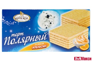 ТОРТ ВАФЕЛЬНЫЙ "ПОЛЯРНЫЙ" СО ВКУСОМ АПЕЛЬСИНА 213Г (ПЕКАРЬ)