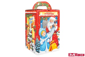 НОВОГОДНИЙ ПОДАРОК "НОВОГОДНИЙ ТАКСОФОН" КАРТОН 800Г (МАКСИ)