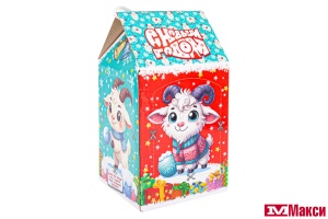 НОВОГОДНИЙ ПОДАРОК "НОВОГОДНЯЯ КОРМУШКА" КАРТОН 400Г (МАКСИ)