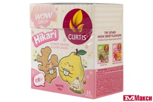 ЧАЙ "CURTIS" WOW DROP HIKARI БЕЛЫЙ 15ПИРАМИДОК (МАЙ)