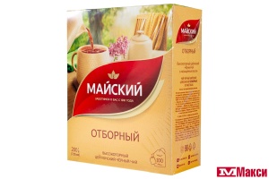 ЧАЙ "МАЙСКИЙ" ОТБОРНЫЙ ЦЕЙЛОН ЧЕРНЫЙ 100 ПАКЕТИКОВ (МАЙ)
