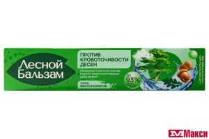 БХ: ПАСТА ЗУБНАЯ "ЛЕСНОЙ БАЛЬЗАМ" 75МЛ В КОРОБОЧКЕ (КАЛИНА) В АССОРТ.(кора дуба/мята и эвкалипт)