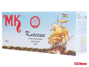 ЧАЙ "МК" КЛАССИК КРЕПКИЙ ЧЕРНЫЙ 25 ПАКЕТИКОВ С ЯРЛЫЧКАМИ