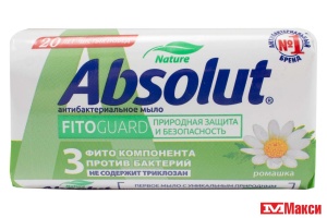 МЫЛО ТУАЛЕТНОЕ "ABSOLUT" 90Г(с экстрактом ромашки)