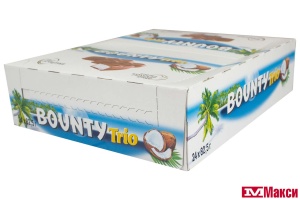 ШОКОЛАДНЫЙ БАТОНЧИК "BOUNTY" ТРИО 82,5Г  (МАРС)