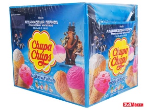 КАРАМЕЛЬ НА ПАЛОЧКЕ "ЧУПА-ЧУПС" МОРОЖЕНОЕ АССОРТИ
