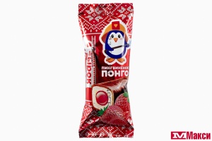 СЫРОК ГЛАЗИРОВАННЫЙ "ПИНГВИНЕНОК ПОНГО" 40Г(клубника)