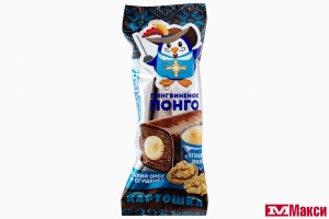 СЫРОК ГЛАЗИРОВАННЫЙ "ПИНГВИНЕНОК ПОНГО" КАРТОШКА 40Г(со сгущенным молоком и грецким орехом)
