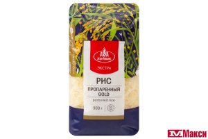 КРУПА РИС ЭЛИТНЫЙ ПРОПАРЕННЫЙ 900Г ПАКЕТ (АГРОАЛЬЯНС)