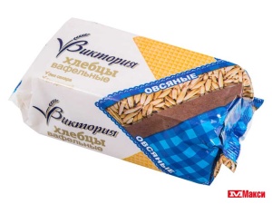 ХЛЕБЦЫ ВАФЕЛЬНЫЕ БЕЗ САХАРА "ВИКТОРИЯ" 60Г(овсяные)